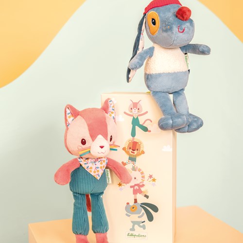 Lilliputiens knuffelkat Jeanne in geschenkdoos - zachte pluche baby knuffel-3