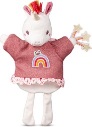 Lilliputiens handpop eenhoorn Lena - zachte pop van gerecycled polyester
