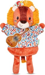 Lilliputiens handpop Jack de leeuw - knuffelbare pop van gerecycled polyester