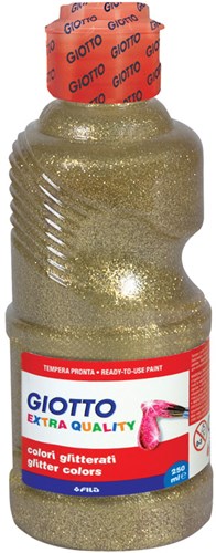 Giotto peinture gouache pailletée or 250ml - peinture créative enfant