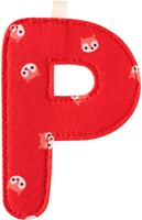 Lilliputiens décoration lettre P alphabet peluche arc-en-ciel