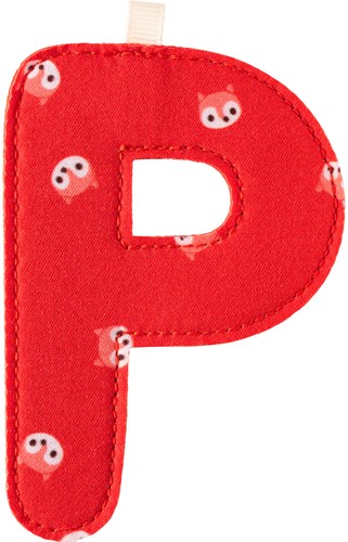 Lilliputiens décoration lettre P alphabet peluche arc-en-ciel