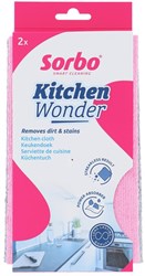 Sorbo vaatdoek microvezel keuken schoonmaken set van 2 stuks