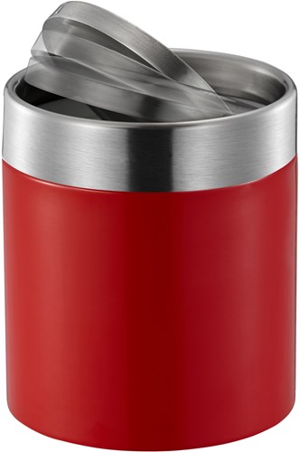 EKO poubelle de table Fandy 1,5L rouge - corbeille inox table-2
