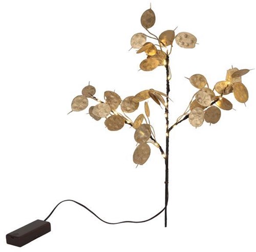 Svenska Living kunsttak LED decoratie coin leaf 20 lampjes 40cm goud