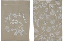Svenska Living sac cadeau Noël aspect jute 50x70cm emballage cadeau