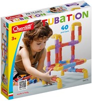 Quercetti coffret tubes 40 pièces jouet de construction coloré-3