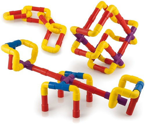 Quercetti coffret tubes 40 pièces jouet de construction coloré