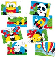 Quercetti jouet mosaïque Pixel Junior mosaïque à boutons colorée-2