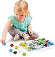 Quercetti jouet mosaïque Pixel Junior mosaïque à boutons colorée-3