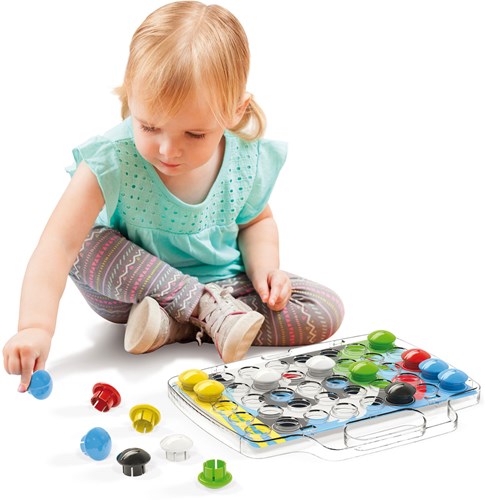 Quercetti jouet mosaïque Pixel Junior mosaïque à boutons colorée-3