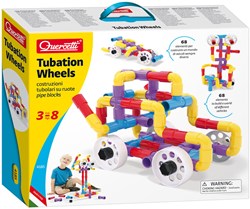 Quercetti coffret de construction tubes - 68 pièces - jouet créatif