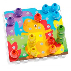 Quercetti jeu de chevilles jumbo 45 pièces développement moteur