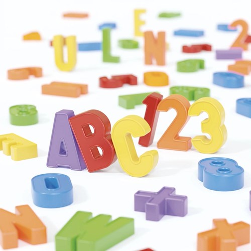Quercetti Jouet Éducatif Magnétique Set 106 Pièces Lettres et Chiffres-2