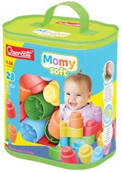 Quercetti blocs de construction Momy Soft - 28 pièces - jouet bébé coloré