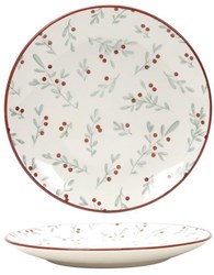 Svenska Living assiette petit-déjeuner rouge grès Ø19,5cm résistante