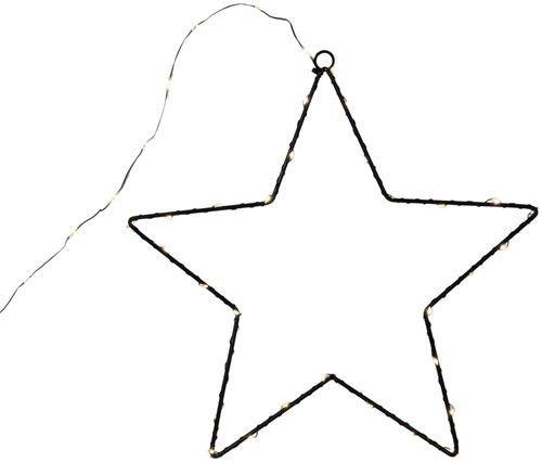 Svenska Living étoile métal éclairage LED 40cm blanc chaud décoration