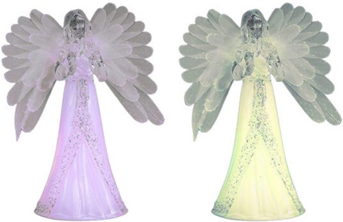 Svenska Living ange décoration LED 22cm changement de couleur acrylique