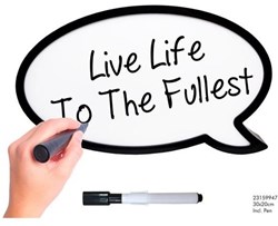 Svenska Living lichtbox spreekwolk wit 30x20cm decoratie