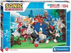 Clementoni puzzle Sonic - Super 104 pièces puzzle enfant
