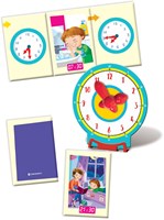 Clementoni jeu éducatif apprendre à lire l'heure - digital et analogique - set de puzzle-2