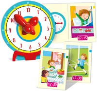 Clementoni jeu éducatif apprendre à lire l'heure - digital et analogique - set de puzzle-3
