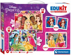 Disney jouet éducatif Clementoni 4en1 puzzle mémoire princesses