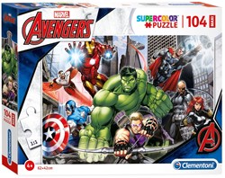 Clementoni puzzle - Avengers - 104 pièces - Maxi puzzle pour enfants