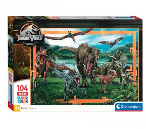 Clementoni puzzle Jurassic World 104 pièces - puzzle enfant carton
