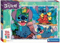 Clementoni puzzel - Disney Stitch - 104 stukjes - Kinderen puzzel - Cartoon