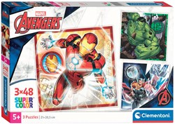 Clementoni - Puzzel - Avengers Legpuzzel 3x48 Stukjes - Kinderen
