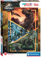 Clementoni puzzle Jurassic World 104 pièces - puzzle enfant carton