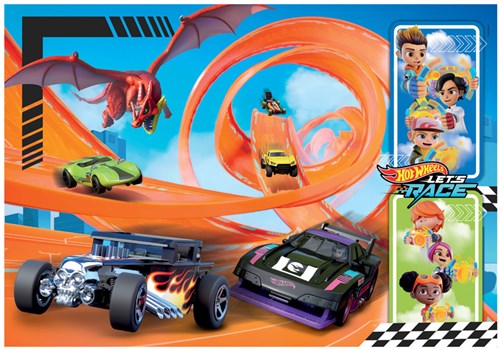 Clementoni puzzle - Hot Wheels - 104 pièces - puzzle coloré pour enfants-2