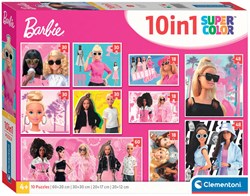 Clementoni puzzle set - Puzzle Barbie 10-en-1 pour enfants dès 4 ans