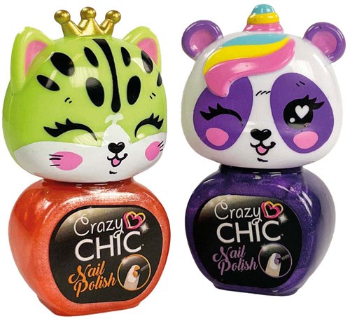 Clementoni nagellak speelgoedset Crazy Chic dieren, 2 kleuren, veilig-3