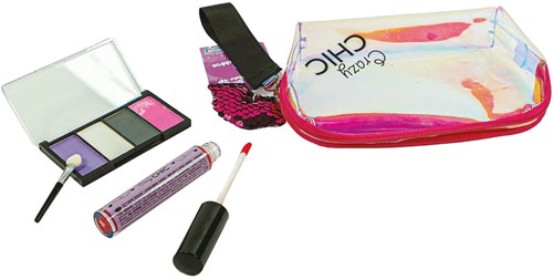 Clementoni make-up tas Crazy Chic met oogschaduw en lipgloss-2