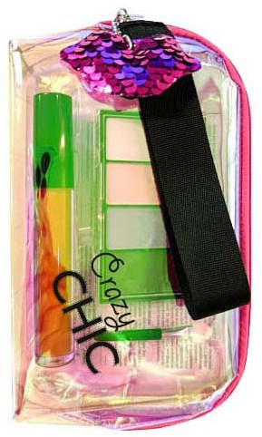 Clementoni make-up tas Crazy Chic met oogschaduw en lipgloss-3