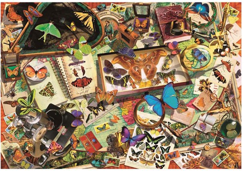 Clementoni puzzle - 500 pièces - Le Collectionneur de Papillons - High Quality Collection-2
