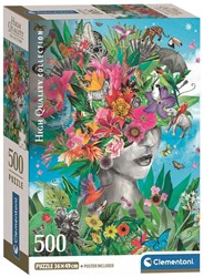 Clementoni puzzle 500 pièces Head in the Jungle boîte compacte