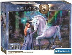 Clementoni puzzle 1500 pièces Anne Stokes Bluebell Wood boîte compacte
