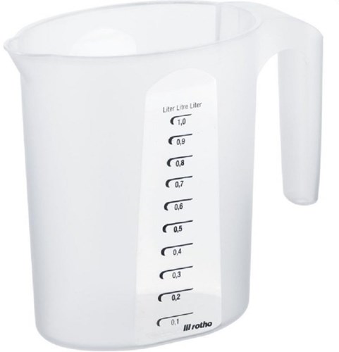 Rotho verre doseur TOPLINE 1 litre transparent plastique cuisine