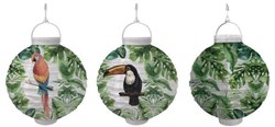 Svenska Living lanterne LED motif jungle Ø20cm à piles lumière d'ambiance