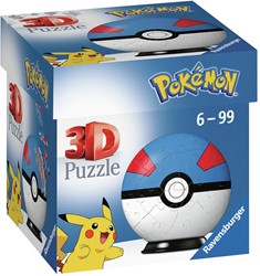 Pokemon Great Ball 3D Puzzel, 54st.