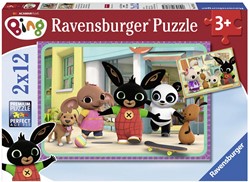Ravensburger puzzel Bing Bunny - 2x 12 stukjes