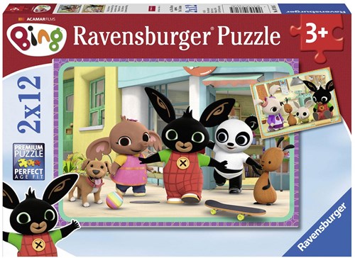 Ravensburger Bing Bunny puzzle - 2x12 pièces - puzzle enfant