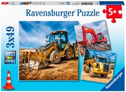 Ravensburger puzzle Véhicules de constructiones 3x49p