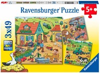 Ravensburger puzzle Ferme - 3x49 pièces - puzzle enfants animaux