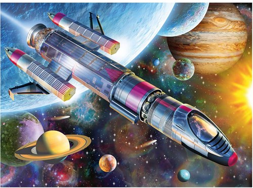 Ravensburger Puzzle Enfant 100 XXL Mission dans l'espace puzzle-2