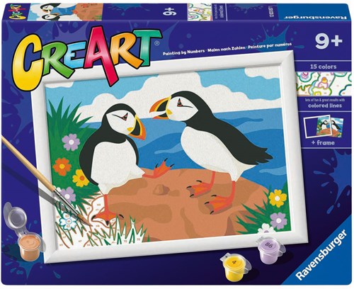 Ravensburger kit peinture par numéros macareux bricolage créatif