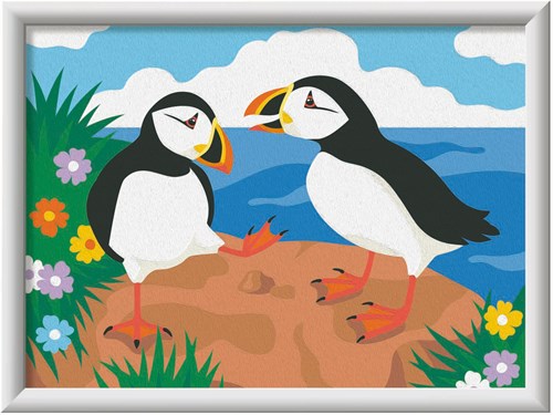 Ravensburger kit peinture par numéros macareux bricolage créatif-2
